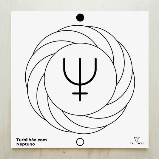 130. Turbilhão com Neptuno 1 | Gráfico Radiestésico em PVC
