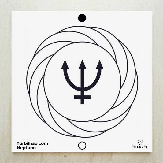 130. Turbilhão com Neptuno 2 | Gráfico Radiestésico em PVC