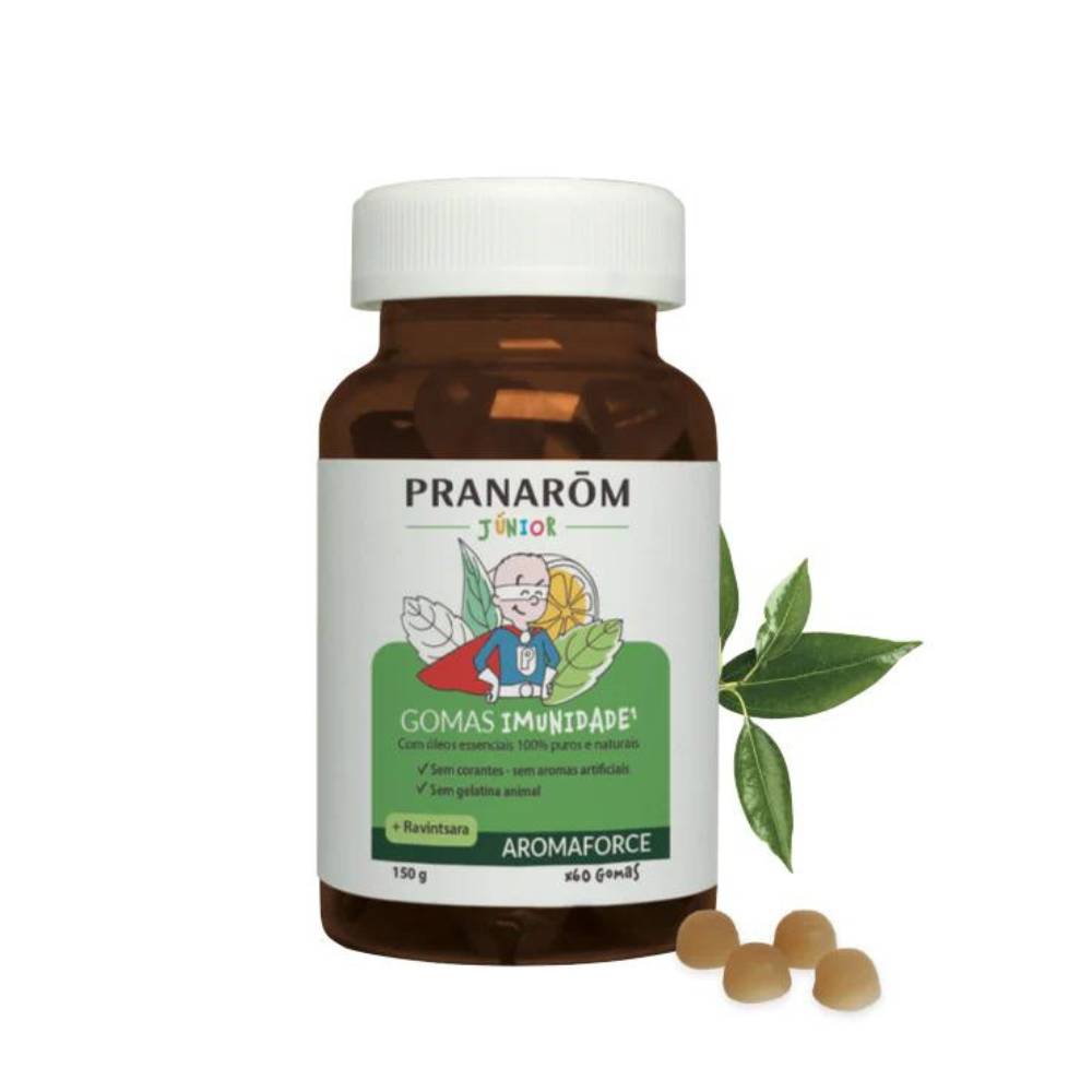Gomitas para el sistema inmunológico Aromaforce Junior con aceites esenciales orgánicos (60 gomitas)