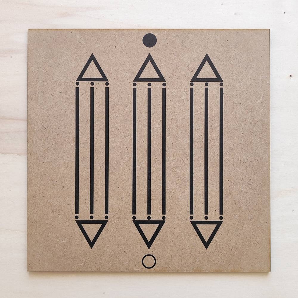 018. Luxor | Gráfico Radiestésico em MDF Cru