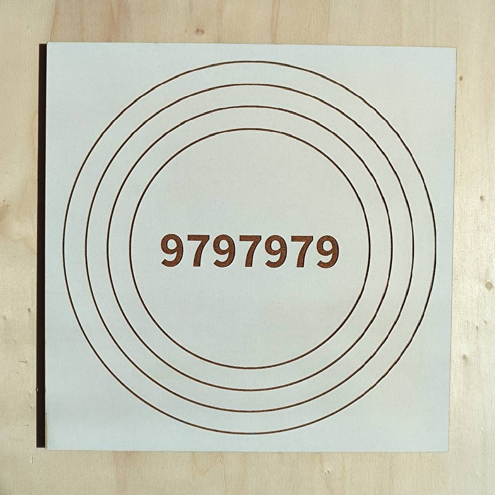 001. Alta Vitalidade 1 | Gráfico Radiestésico em MDF Lacado