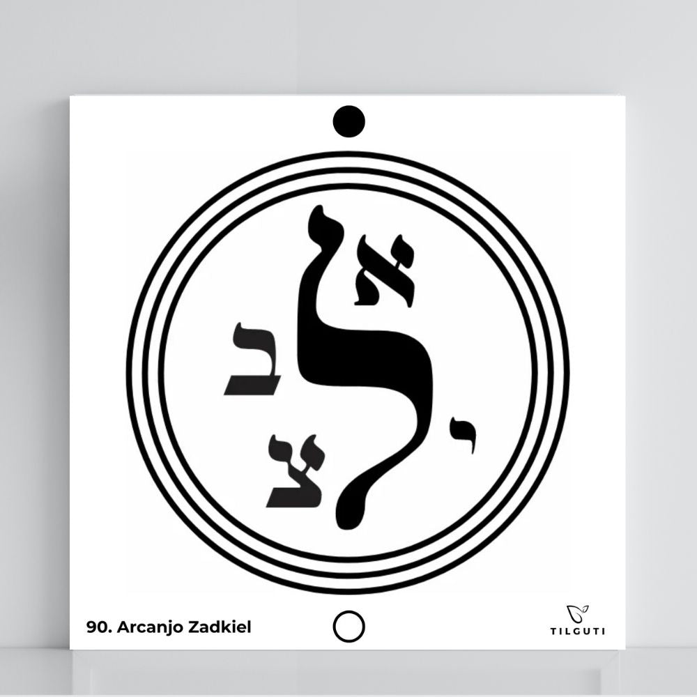090. Arcángel Zadquiel | Tabla radiestésica de PVC