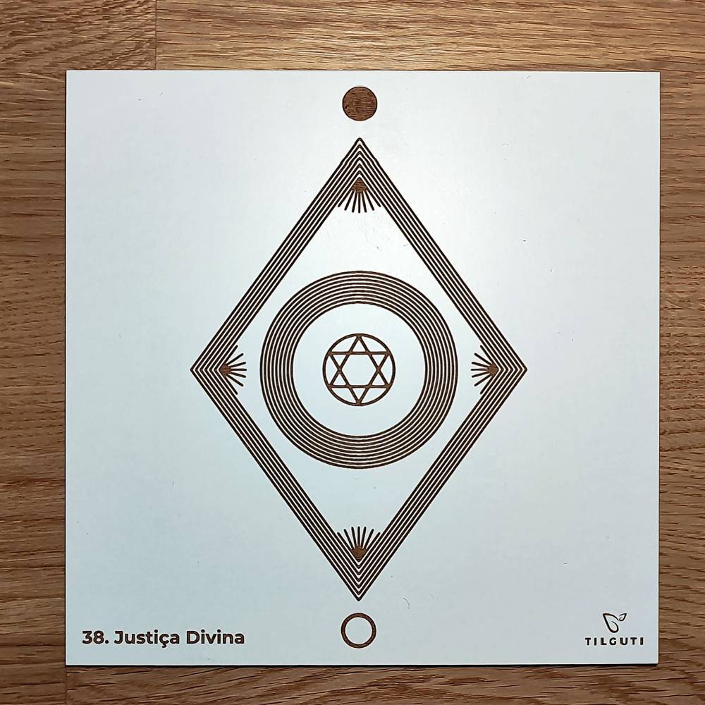 038. Justiça Divina | Gráfico Radiestésico em MDF