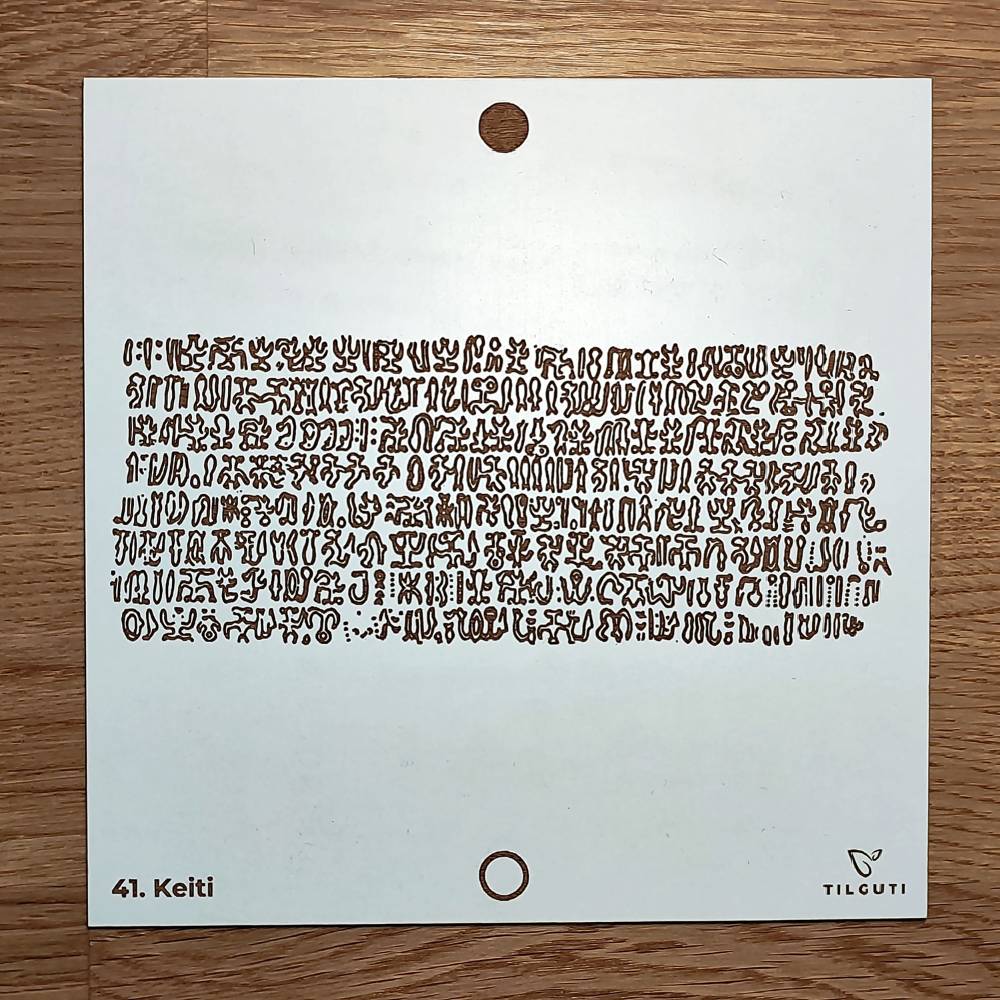 041. Keiti | Gráfico Radiestésico em MDF Lacado