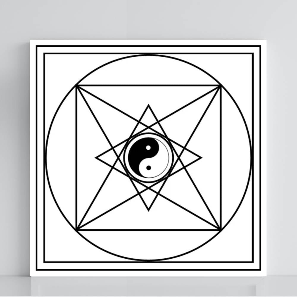 006. Pirámide Tao | Tabla radiestésica de PVC