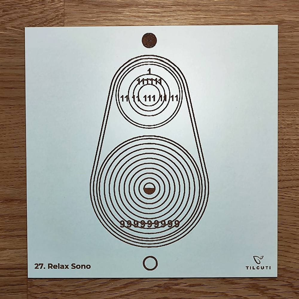 027. Relax Sono | Gráfico Radiestésico em MDF Lacado