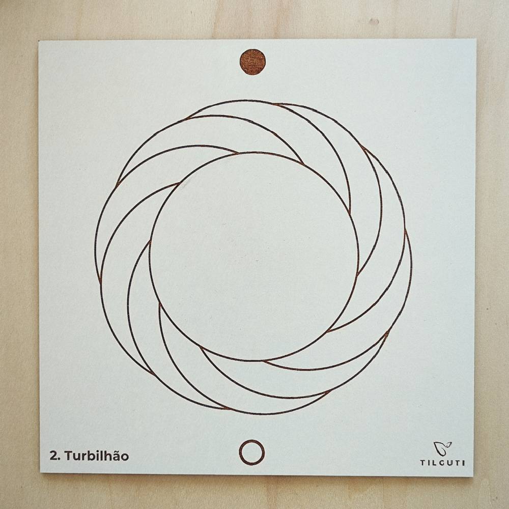 002. Torbellino | Cuadro Radiestésico en MDF Lacado