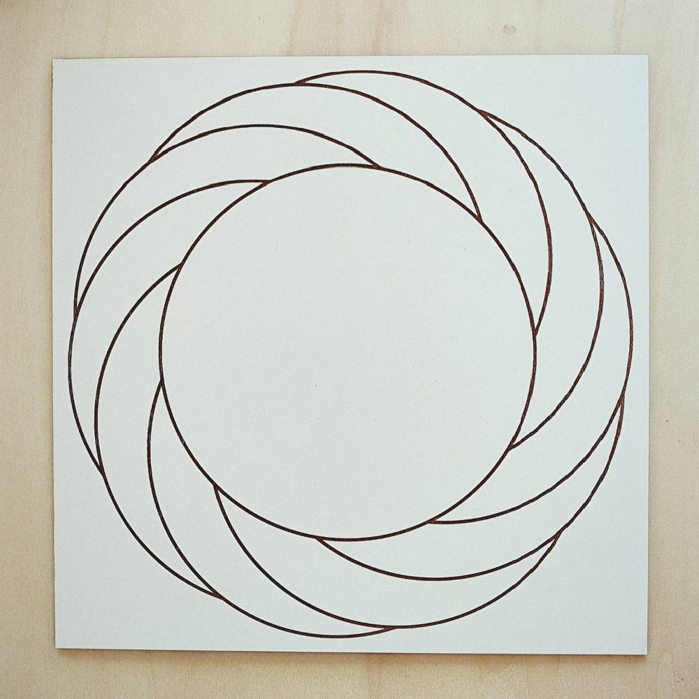 002. Torbellino | Cuadro Radiestésico en MDF Lacado