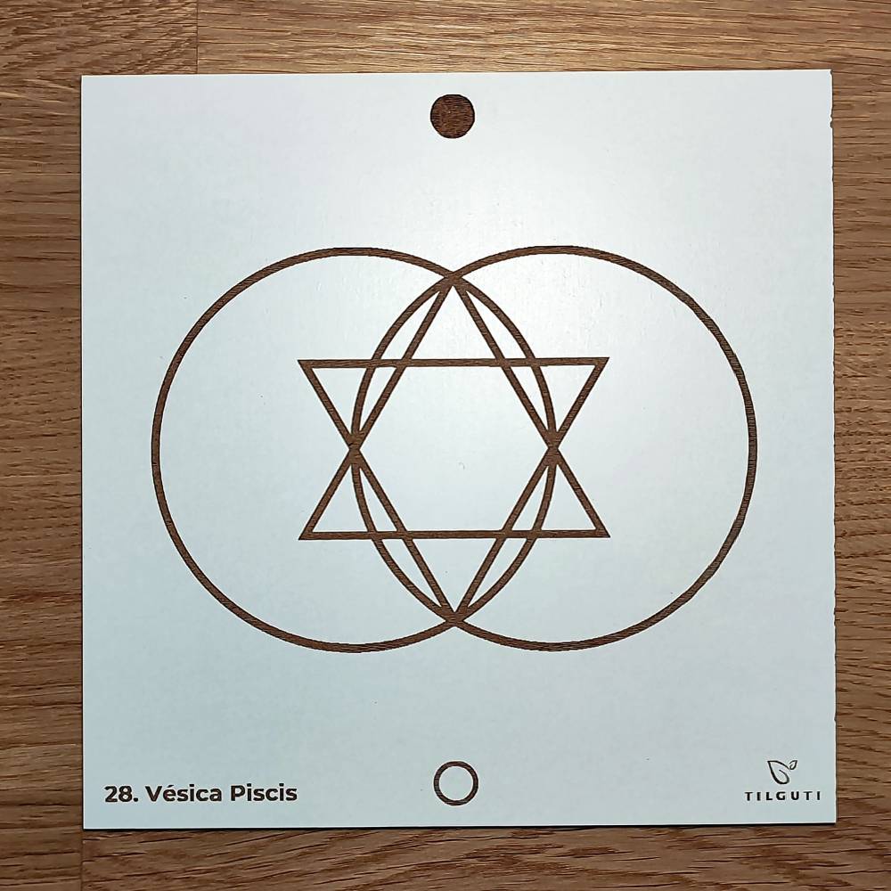 028. Vesica Piscis | Gráfico Radiestésico em MDF Lacado