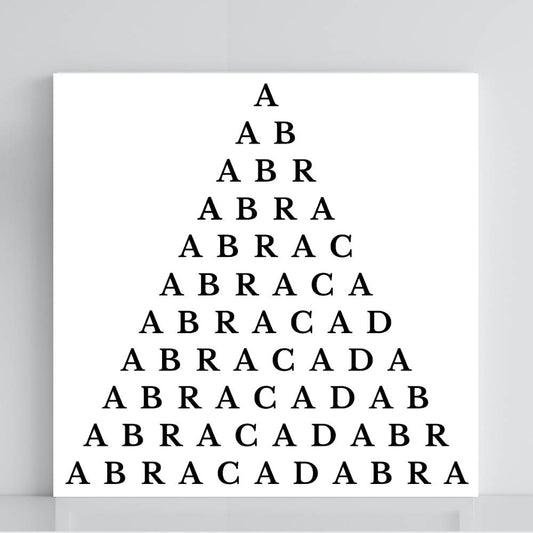 154. Abracadabra | Gráfico Radiestésico em PVC