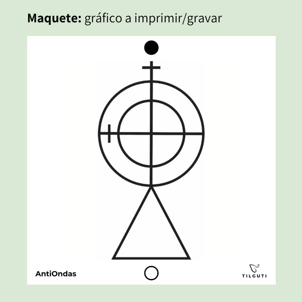 158. AntiOndas | Gráfico Radiestésico em MDF Lacado