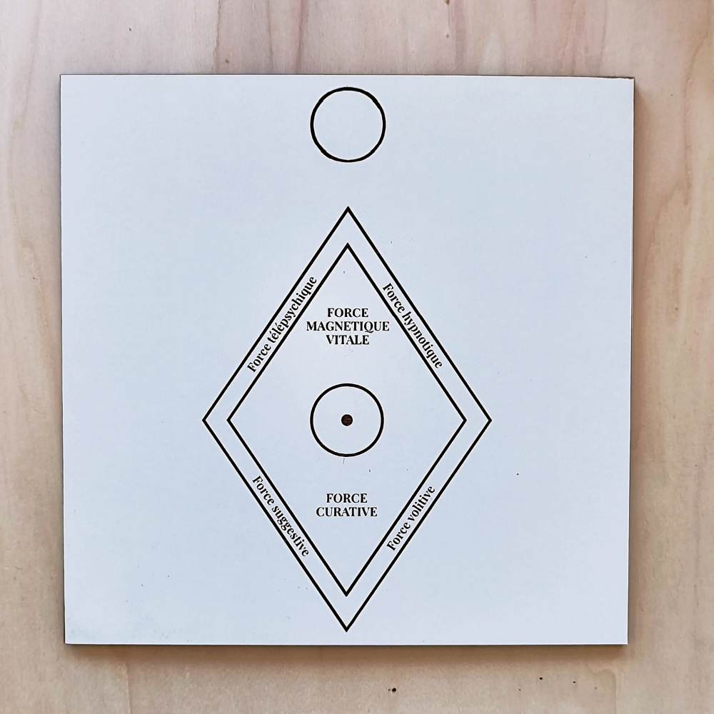 150. Indutor de Magnetismo | Gráfico Radiestésico em MDF Lacado