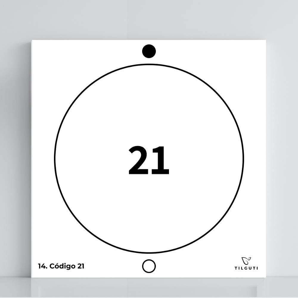 014. Código 21 | Tabla radiestésica de PVC