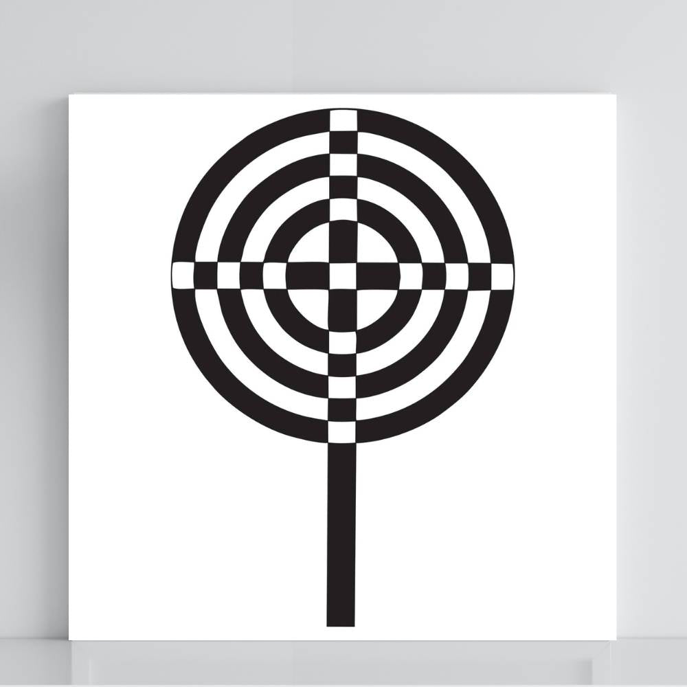 034. Cruz Atlante | Tabla radiestésica de PVC