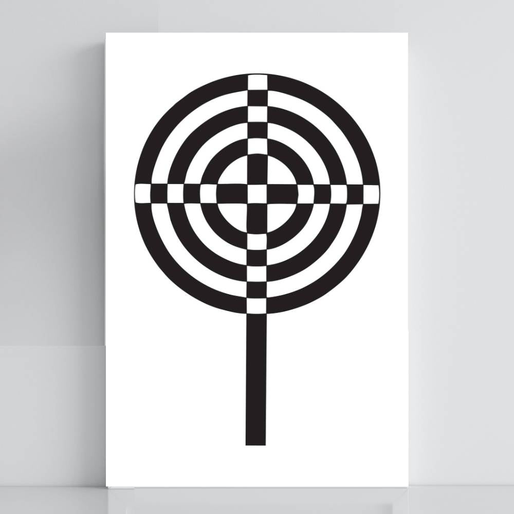 034. Cruz Atlante | Tabla radiestésica de PVC