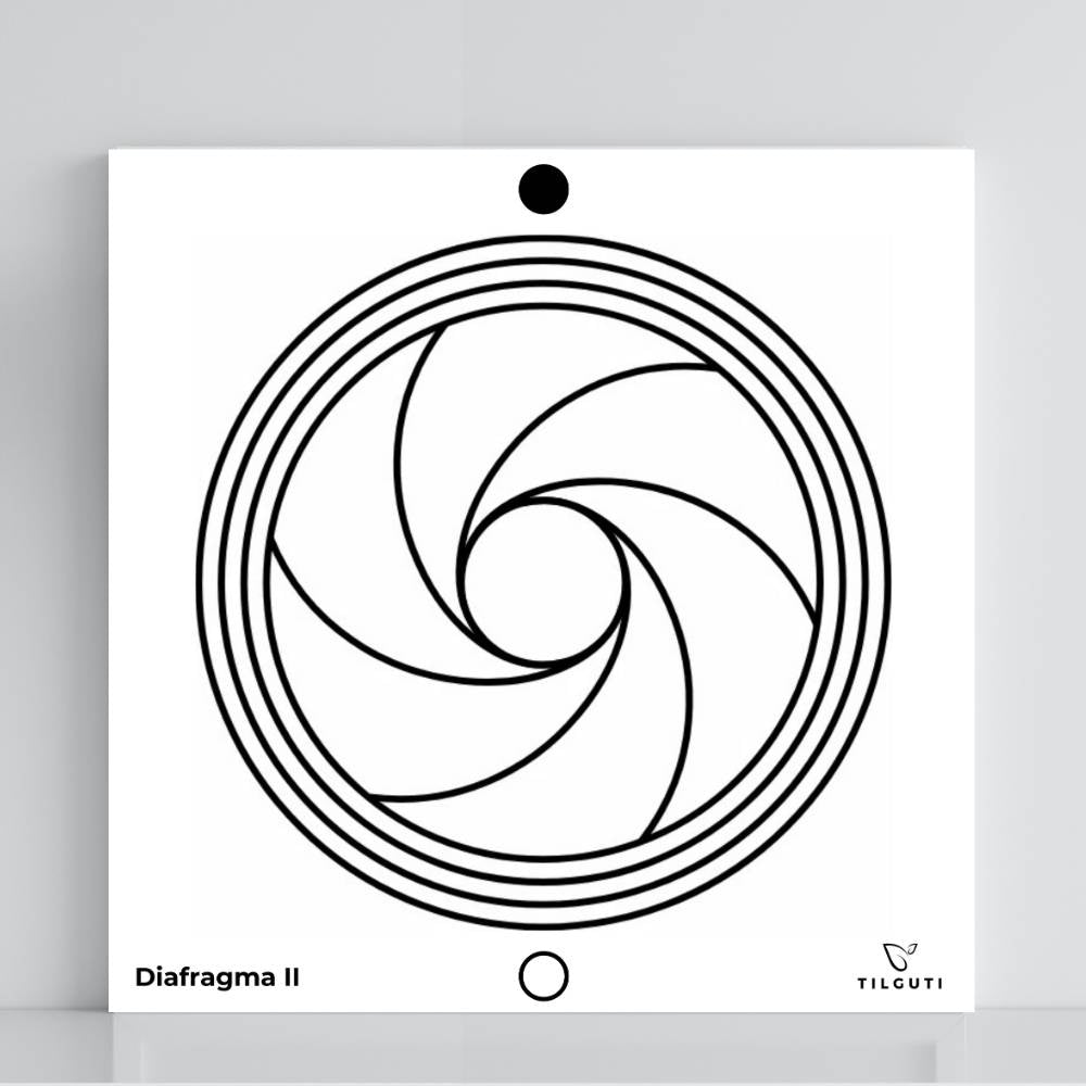 071. Diafragma | Tabla radiestésica de PVC