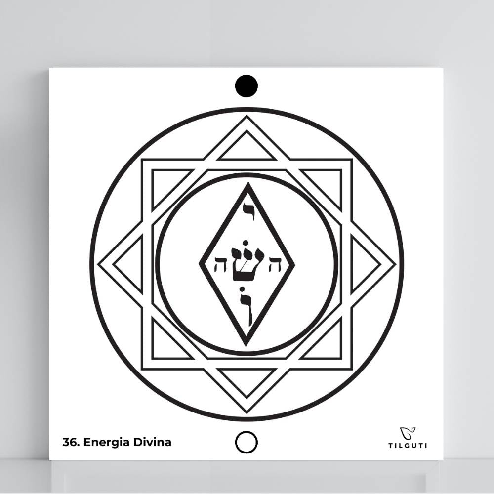 036. Energía Divina | Tabla radiestésica de PVC