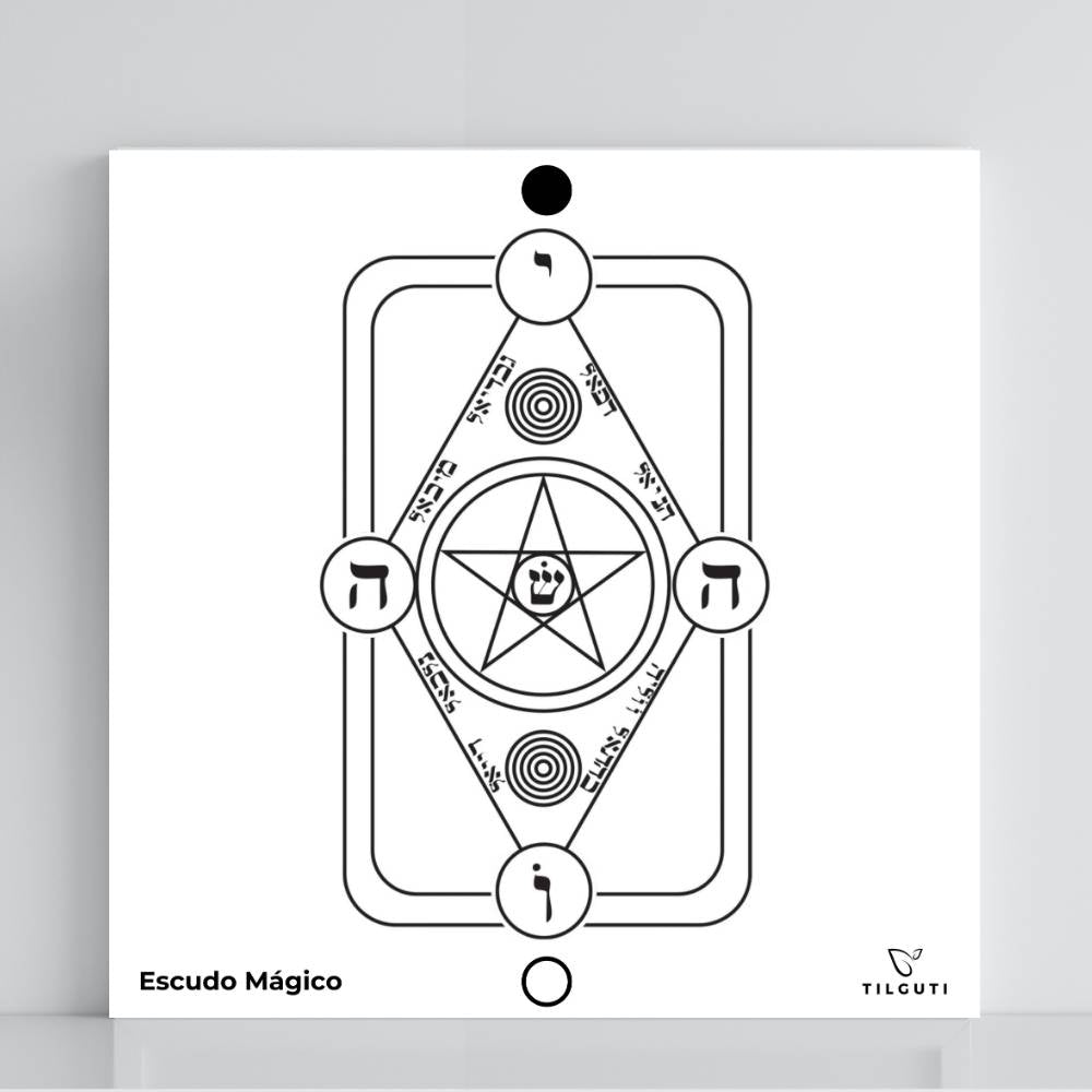 055. Escudo Mágico | Gráfico Radiestésico em PVC