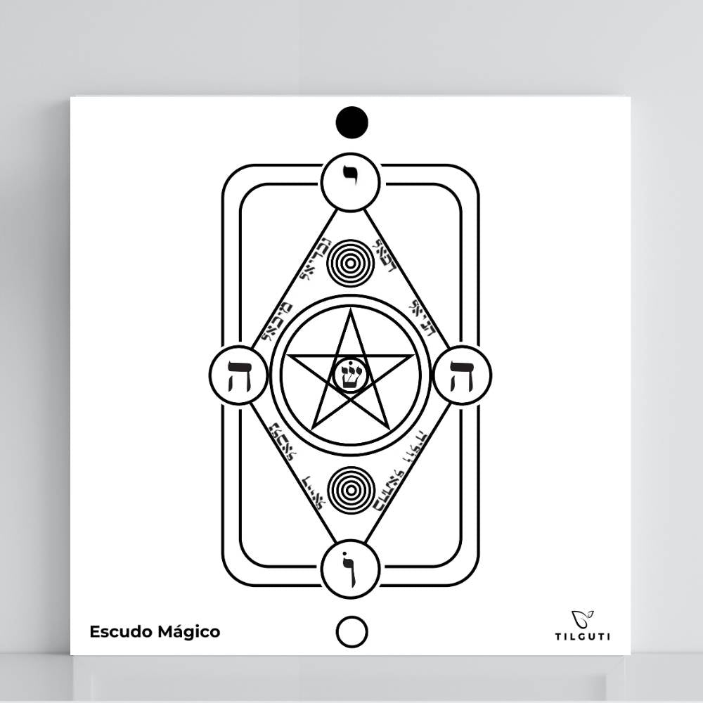 055. Escudo mágico | Tabla radiestésica de PVC