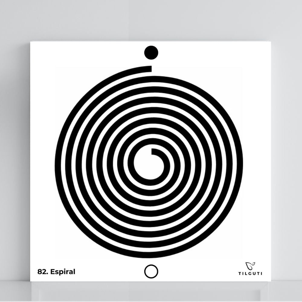 082. Espiral | Tabla radiestésica de PVC