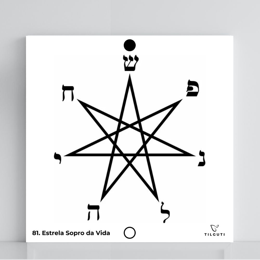 081. Aliento de vida Estrella | Tabla radiestésica de PVC