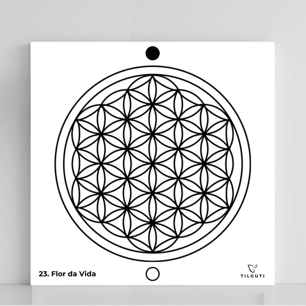 023. Flor de la Vida | Tabla radiestésica de PVC