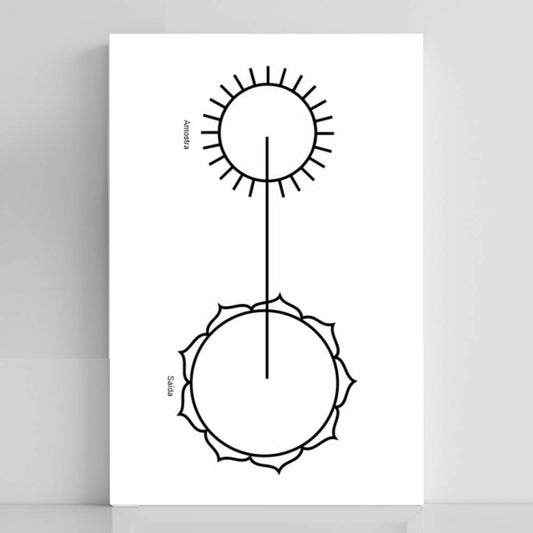 033. Cruz Ansata | Tabla radiestésica de PVC