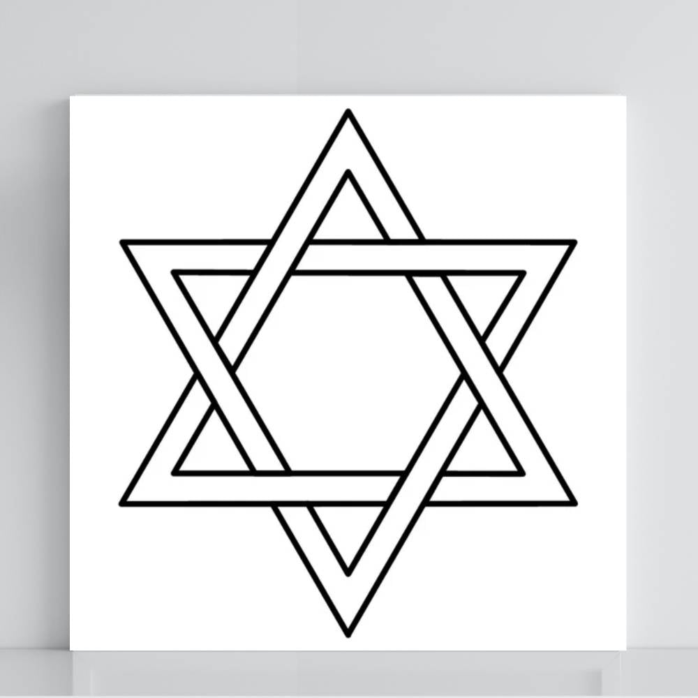 046. Hexagrama | Tabla radiestésica de PVC