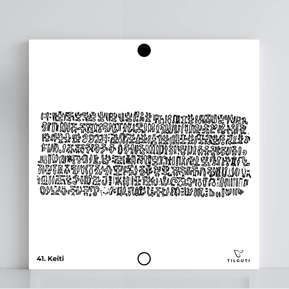 041. Keiti | Tabla radiestésica de PVC