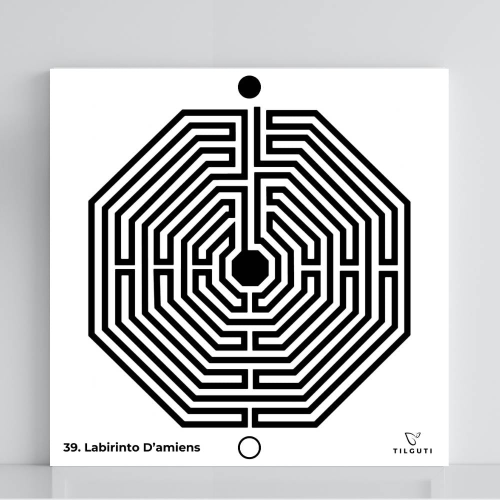 039. Laberinto de Amiens | Tabla radiestésica de PVC