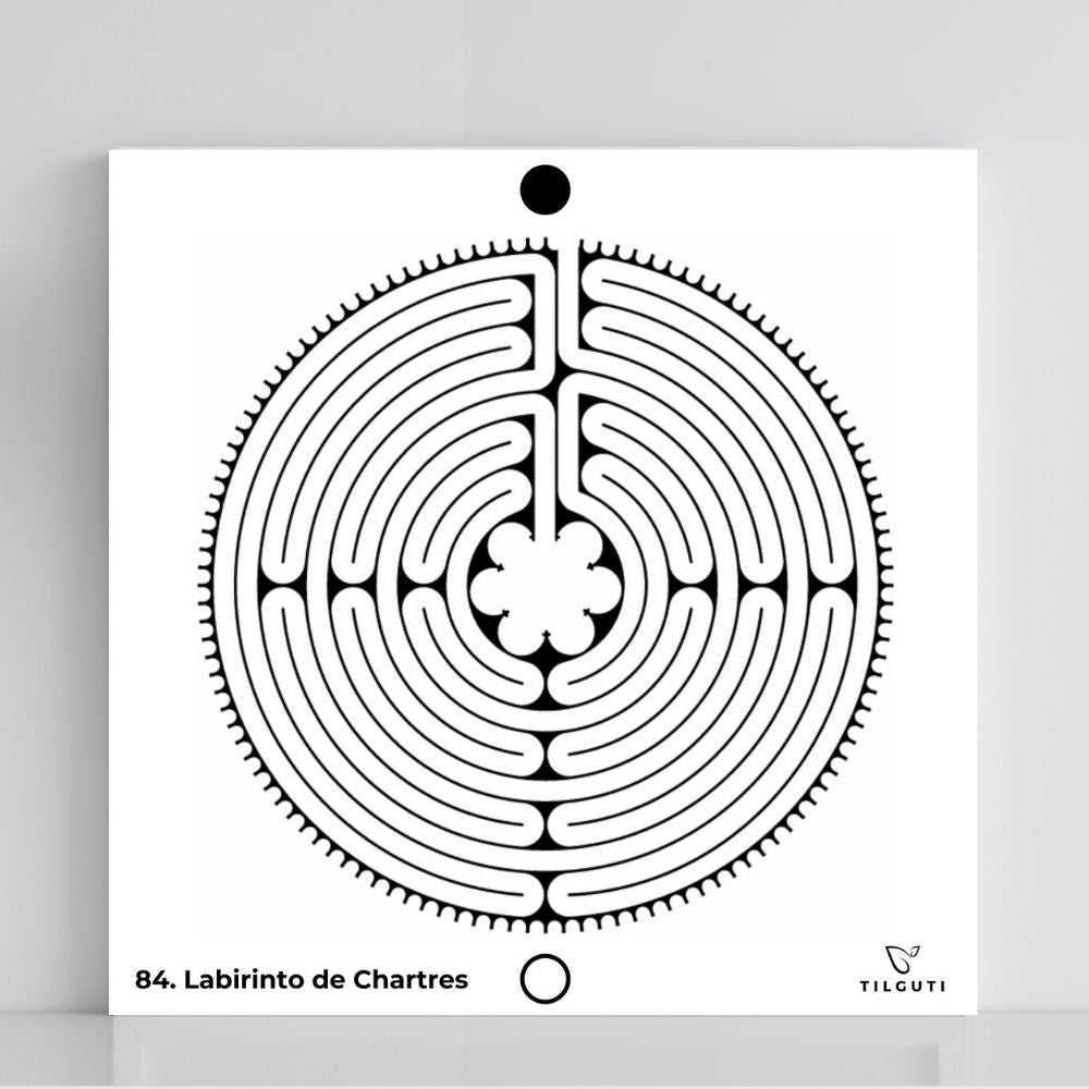 084. Laberinto de Chartres | Tabla radiestésica de PVC