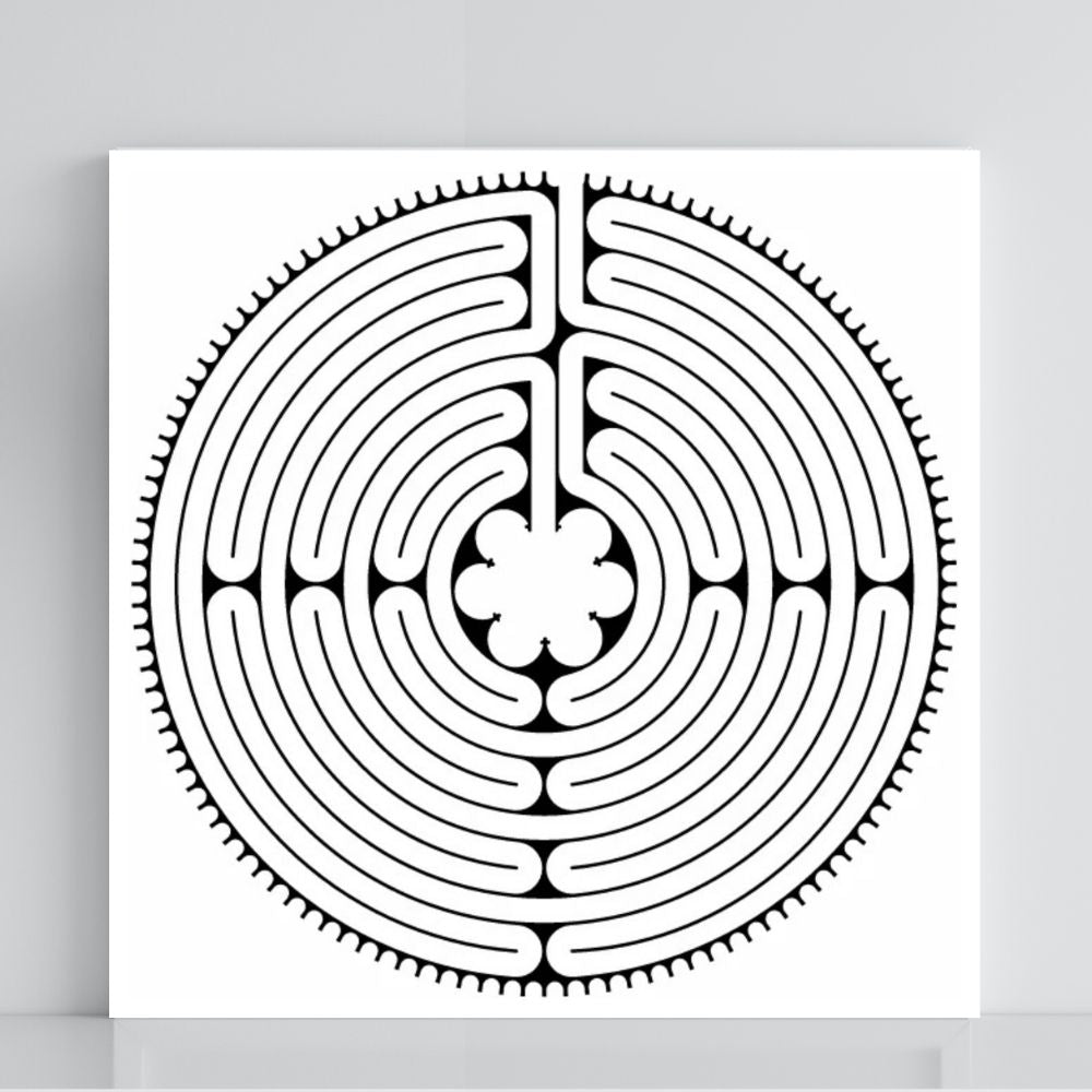 084. Laberinto de Chartres | Tabla radiestésica de PVC