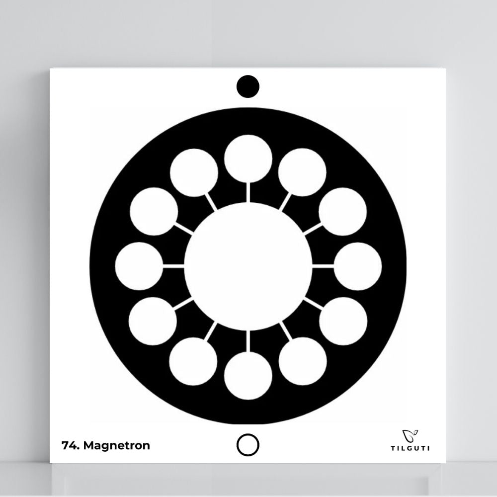 074. Magnetrón | Tabla radiestésica de PVC