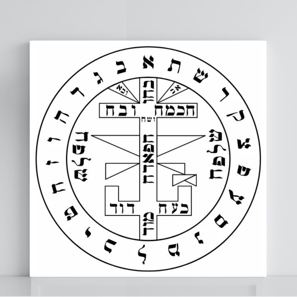 068. Pentáculo contra los malos espíritus | Tabla radiestésica de PVC
