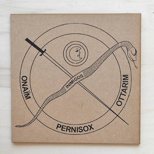 146. Pantáculo contra feiticeiros | Gráfico Radiestésico em MDF Cru