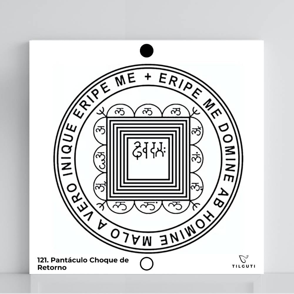 121. Pentáculo del Choque de Retorno | Tabla radiestésica de PVC