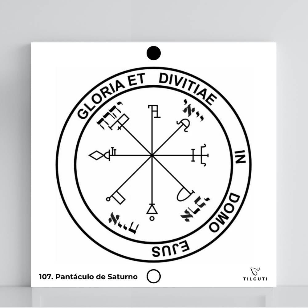 107. Pentáculo de Saturno | Tabla radiestésica de PVC