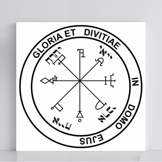 107. Pentáculo de Saturno | Tabla radiestésica de PVC