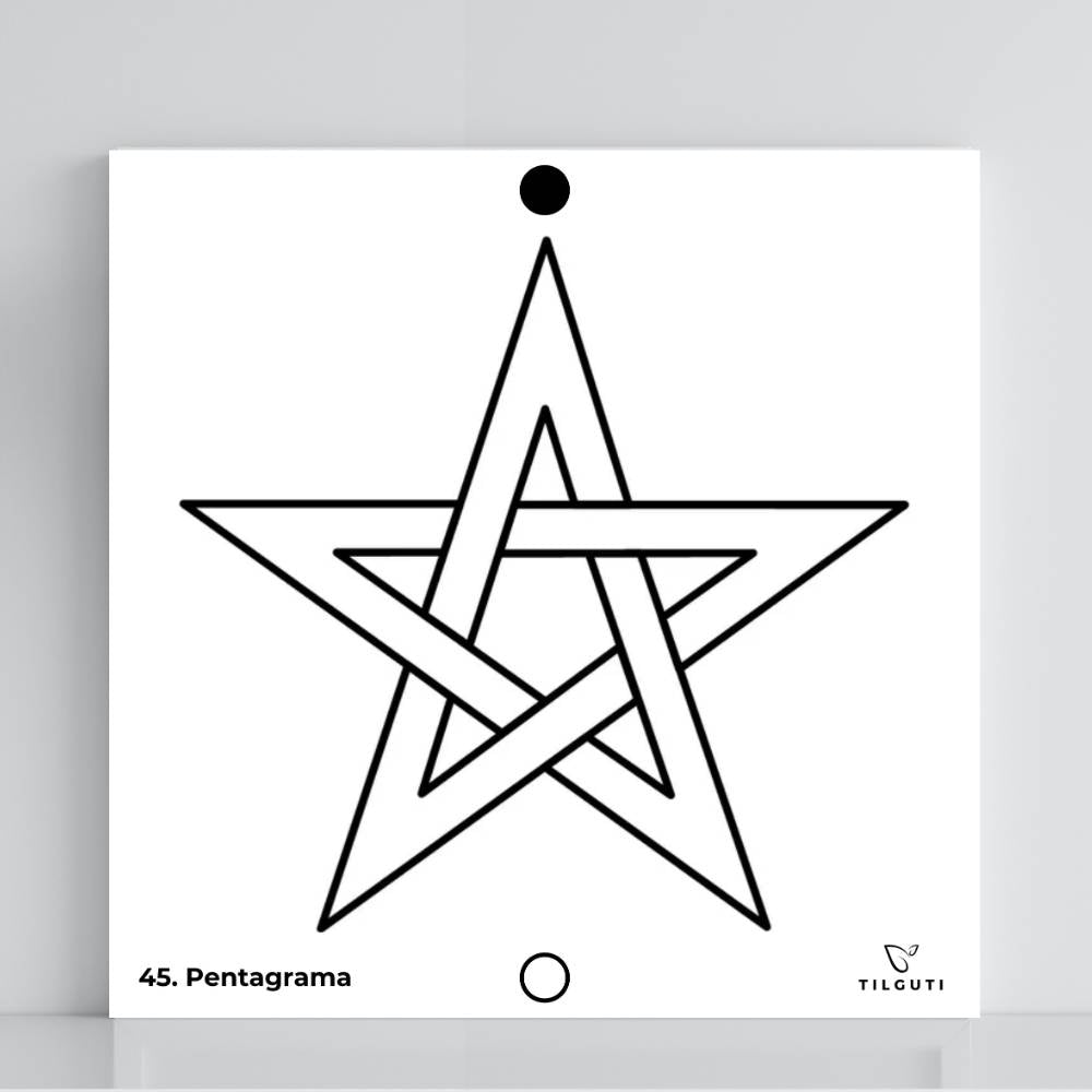 045. Pentagrama  | Gráfico Radiestésico em PVC