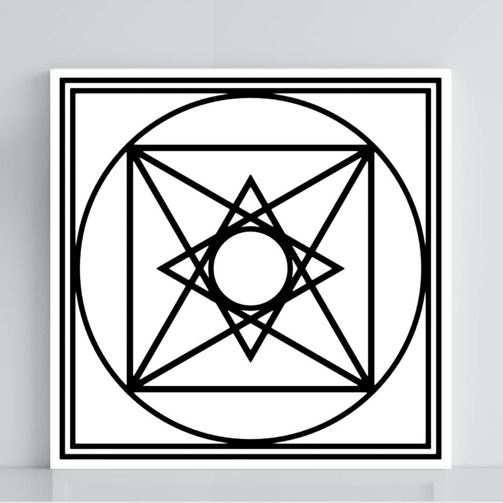 042. Pirámide plana | Tabla radiestésica de PVC