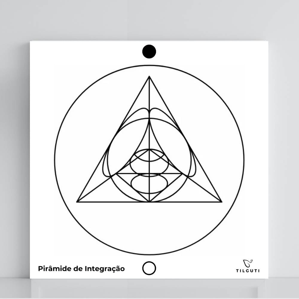 118. Pirámide de integración | Tabla radiestésica de PVC