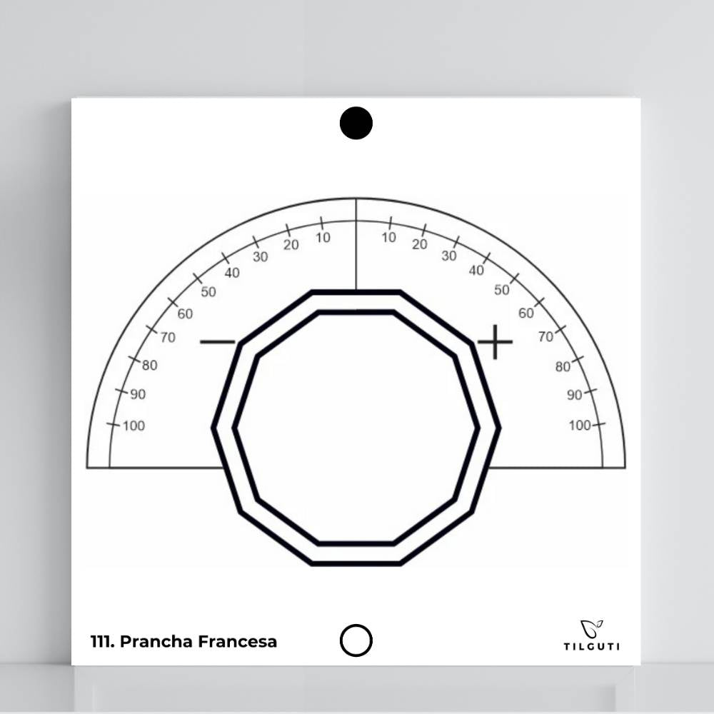 111. Plancha francesa | Tabla radiestésica de PVC