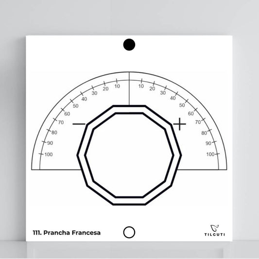 111. Plancha francesa | Tabla radiestésica de PVC