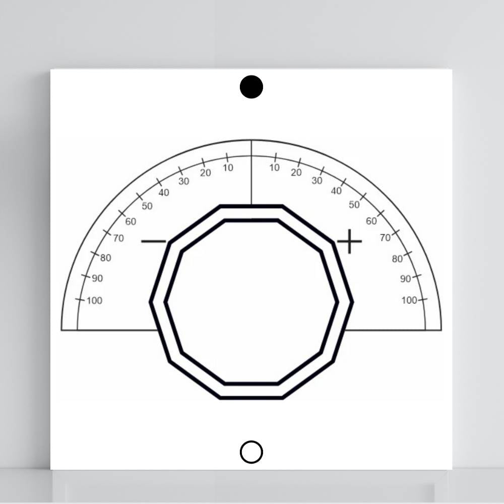 111. Plancha francesa | Tabla radiestésica de PVC