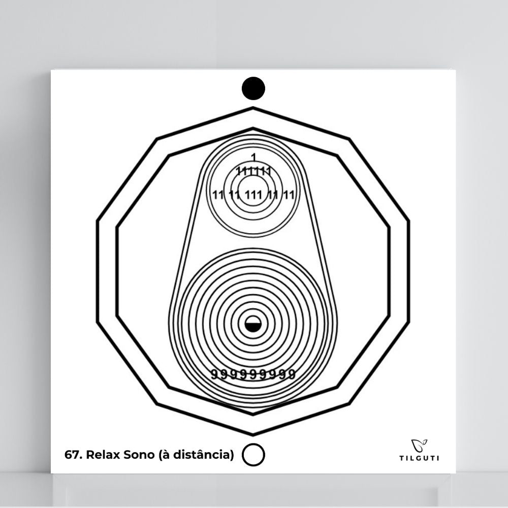 067. Relájate y duerme (remoto) | Tabla radiestésica de PVC