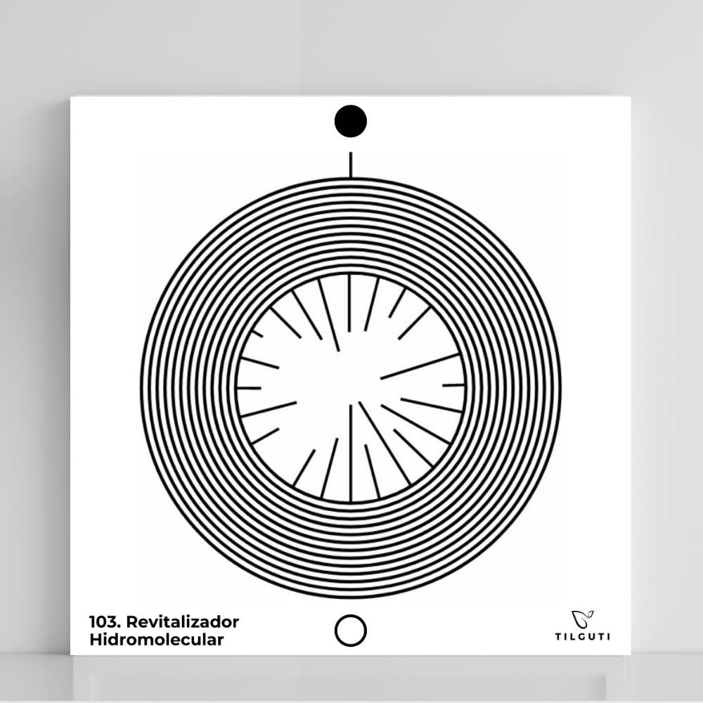103. Revitalizador Hidromolecular | Tabla radiestésica de PVC
