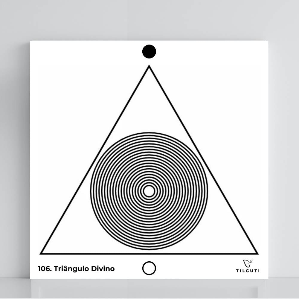 106. Triángulo Divino | Tabla radiestésica de PVC