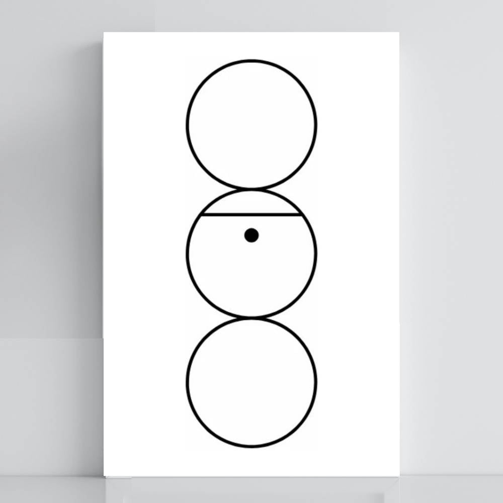 137. Tri-Círculo | Tabla radiestésica de PVC