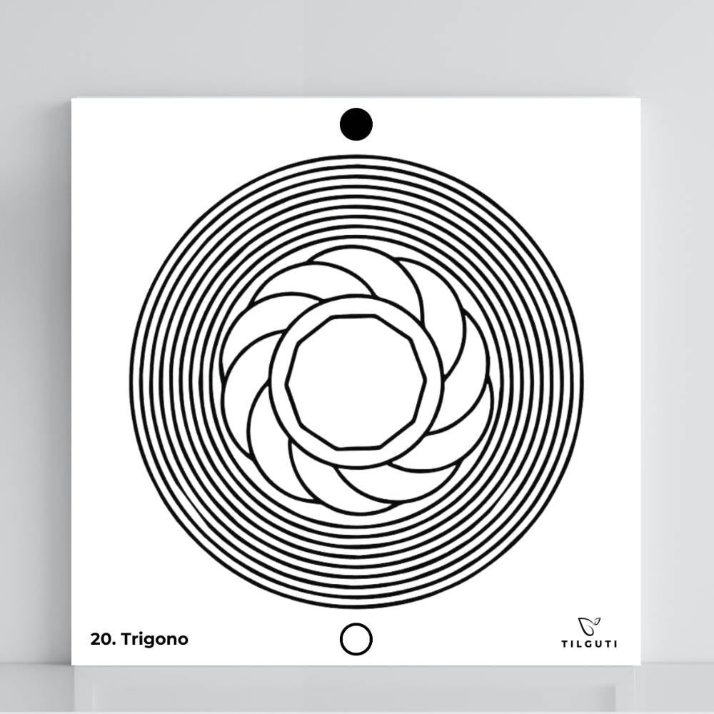 020. Trígono | Tabla radiestésica de PVC