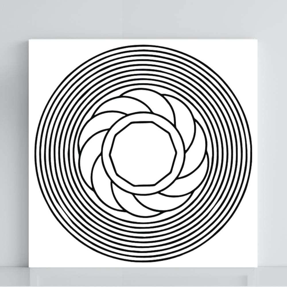 020. Trígono | Tabla radiestésica de PVC